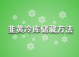 韭黃冷庫(kù)儲(chǔ)藏方法指南，這樣做保鮮90天！